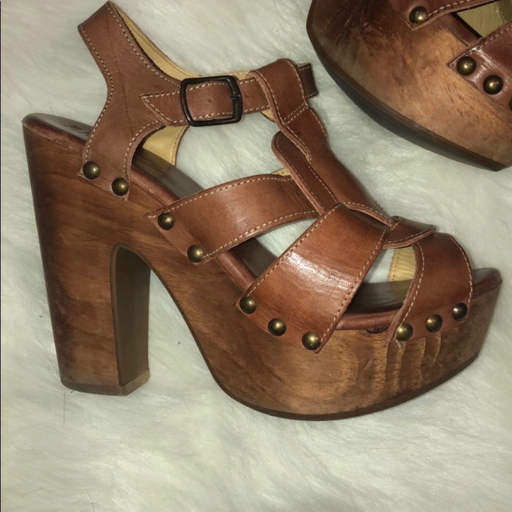 BED STU Cobbler Series Leather Heels sz 8